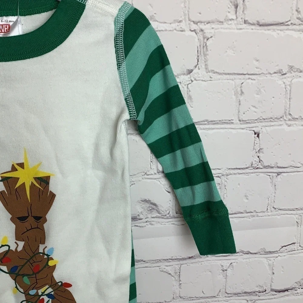Hanna Andersson Marvel Groot Long John Pajamas